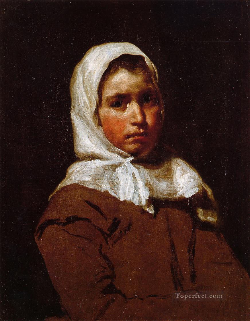 Young Peasant Girl portrait Diego Velazquez Oil Paintings
